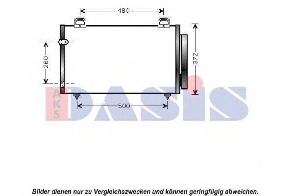 AKS DASIS 212066N Конденсатор, кондиционер
