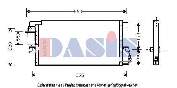 AKS DASIS 212670N Конденсатор, кондиционер