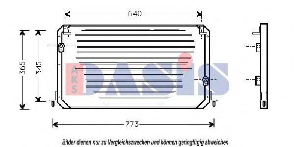 AKS DASIS 212990N Конденсатор, кондиционер