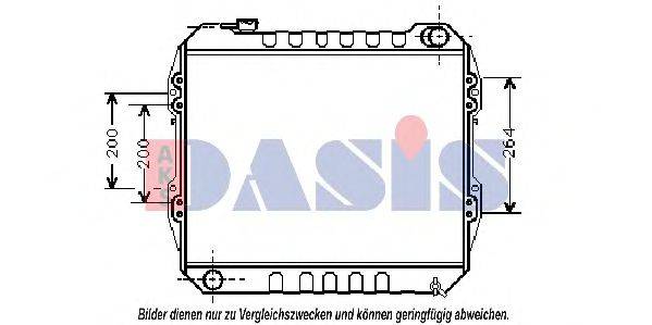 AKS DASIS 213090N Радиатор, охлаждение двигателя