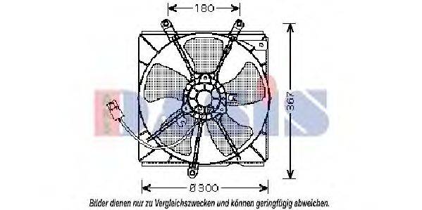 AKS DASIS 218031N Вентилятор, охлаждение двигателя