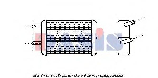 AKS DASIS 219050N Теплообменник, отопление салона