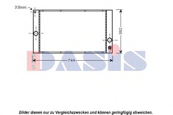 AKS DASIS 220023N Радиатор, охлаждение двигателя