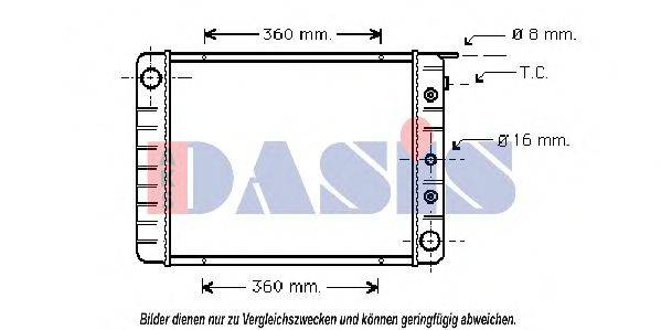 AKS DASIS 220600N Радиатор, охлаждение двигателя