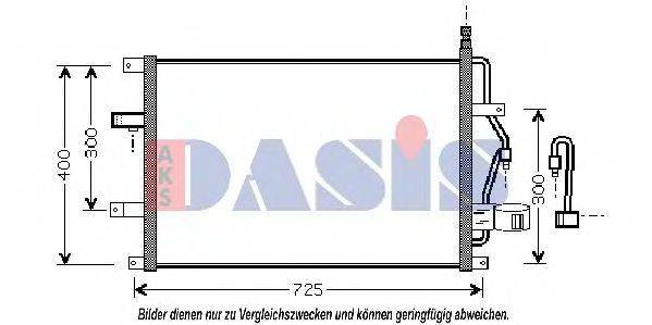 AKS DASIS 222005N Конденсатор, кондиционер