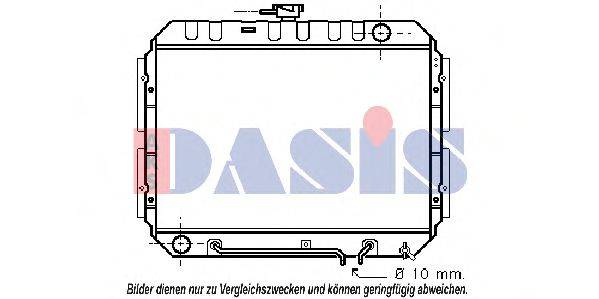 AKS DASIS 230002N Радиатор, охлаждение двигателя