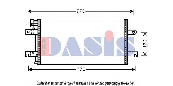 AKS DASIS 242050N Конденсатор, кондиционер