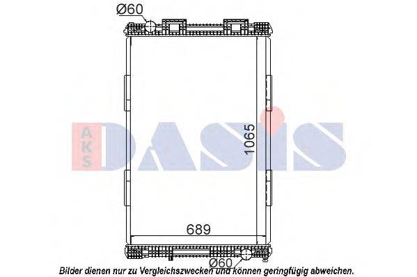 AKS DASIS 260140S Радиатор, охлаждение двигателя