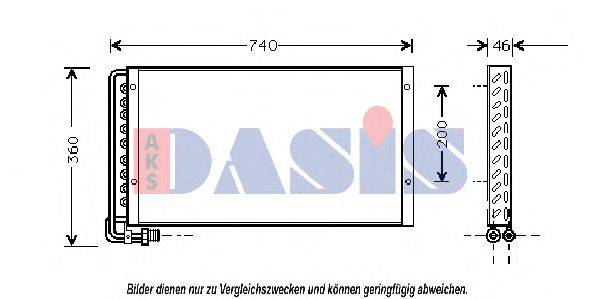 AKS DASIS 262180N Конденсатор, кондиционер