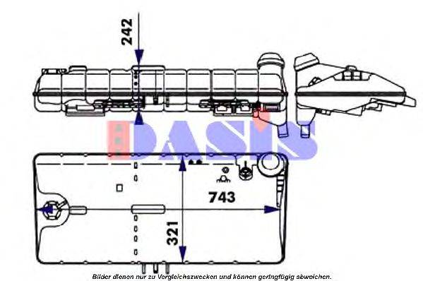 AKS DASIS 264020N Компенсационный бак, охлаждающая жидкость