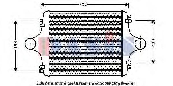 AKS DASIS 267220T Интеркулер