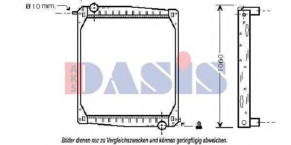 AKS DASIS 270005N Радиатор, охлаждение двигателя