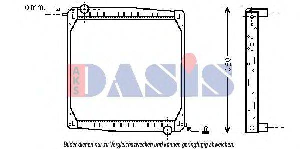 AKS DASIS 270070N Радиатор, охлаждение двигателя