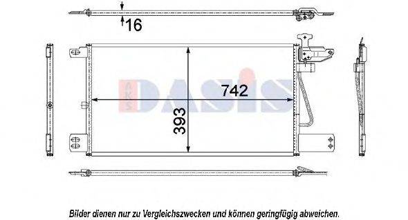 AKS DASIS 272003N Конденсатор, кондиционер