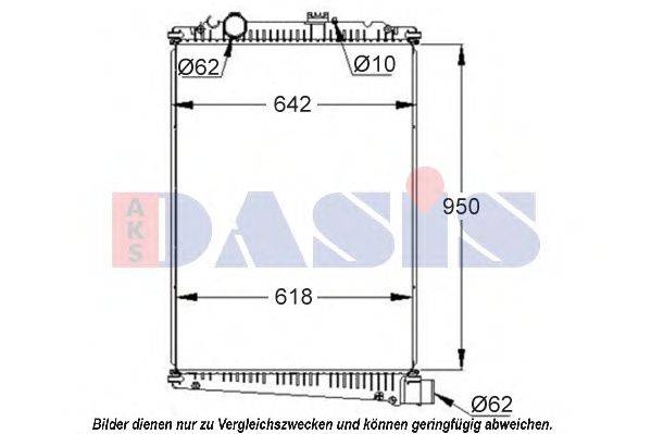 AKS DASIS 290005S Радиатор, охлаждение двигателя