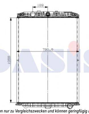 AKS DASIS 290012S Радиатор, охлаждение двигателя