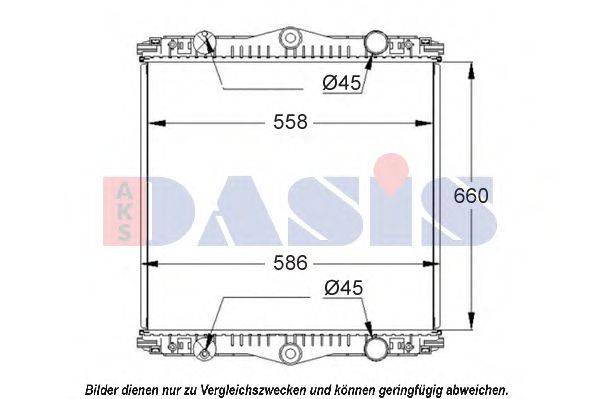 AKS DASIS 290013S Радиатор, охлаждение двигателя