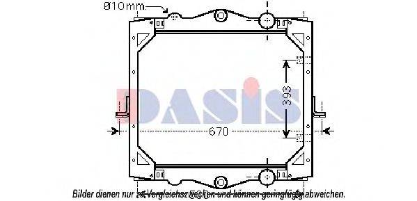 AKS DASIS 290015N Радиатор, охлаждение двигателя