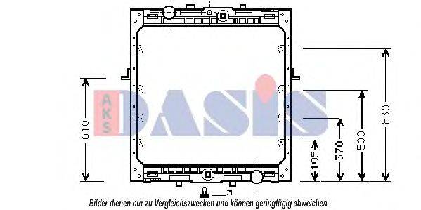 AKS DASIS 290090T Радиатор, охлаждение двигателя