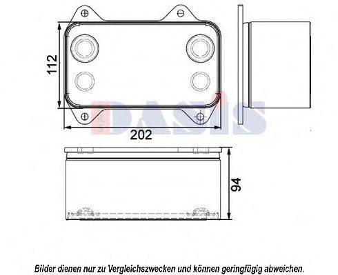 AKS DASIS 296001N масляный радиатор, двигательное масло