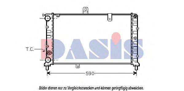 AKS DASIS 300360N Радиатор, охлаждение двигателя