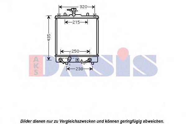 AKS DASIS 320031N Радиатор, охлаждение двигателя