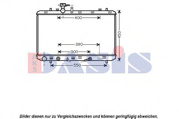 AKS DASIS 320037N Радиатор, охлаждение двигателя