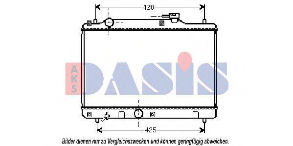 AKS DASIS 320380N Радиатор, охлаждение двигателя