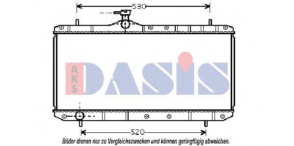 AKS DASIS 322006N Радиатор, охлаждение двигателя