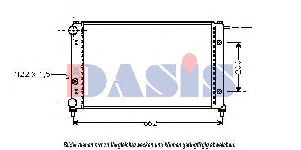 AKS DASIS 330090N Радиатор, охлаждение двигателя