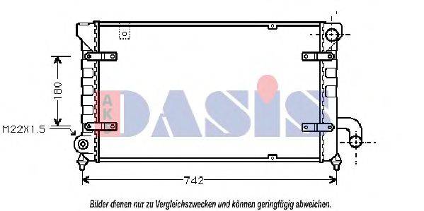 AKS DASIS 330220N Радиатор, охлаждение двигателя