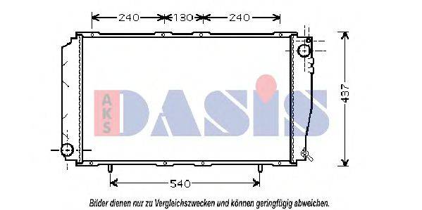 AKS DASIS 350014N Радиатор, охлаждение двигателя