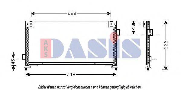 AKS DASIS 352003N Конденсатор, кондиционер