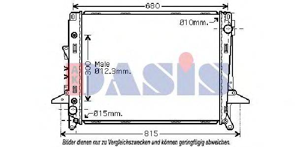 AKS DASIS 370000N Радиатор, охлаждение двигателя