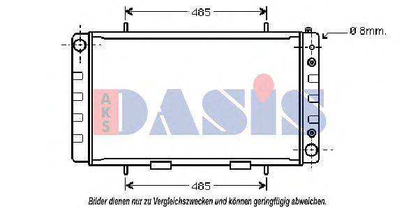 AKS DASIS 370530N Радиатор, охлаждение двигателя