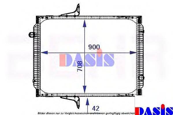 AKS DASIS 390014N Радиатор, охлаждение двигателя