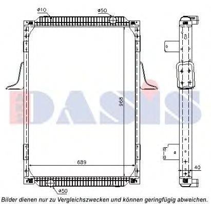 AKS DASIS 390019N Радиатор, охлаждение двигателя