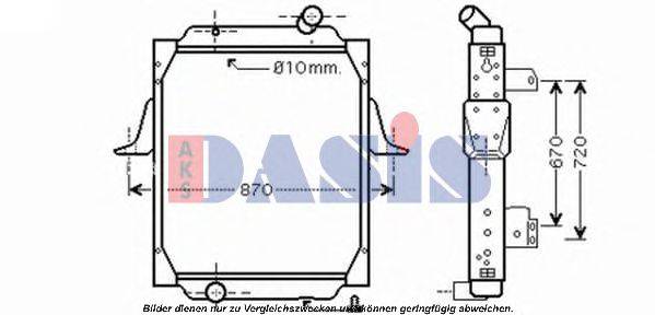 AKS DASIS 390022N Радиатор, охлаждение двигателя