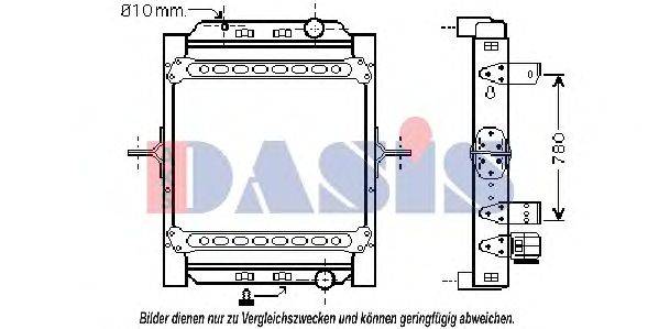 AKS DASIS 390032N Радиатор, охлаждение двигателя