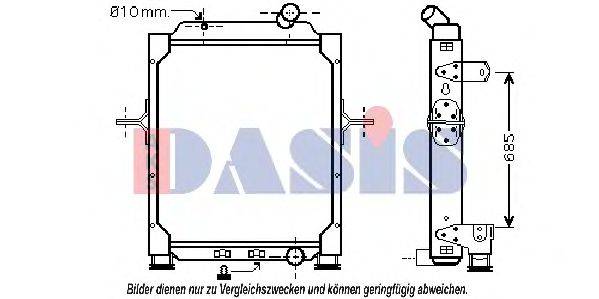 AKS DASIS 390033N Радиатор, охлаждение двигателя