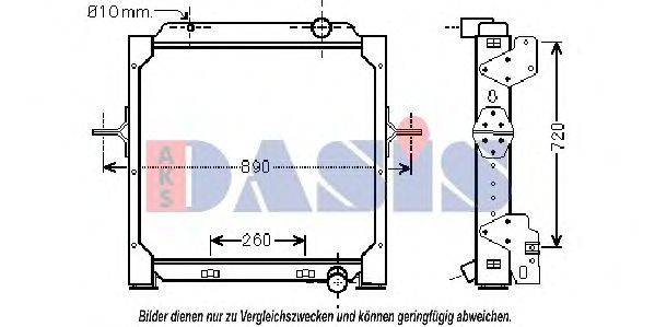 AKS DASIS 390035N Радиатор, охлаждение двигателя