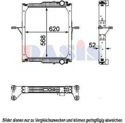 AKS DASIS 390043N Радиатор, охлаждение двигателя