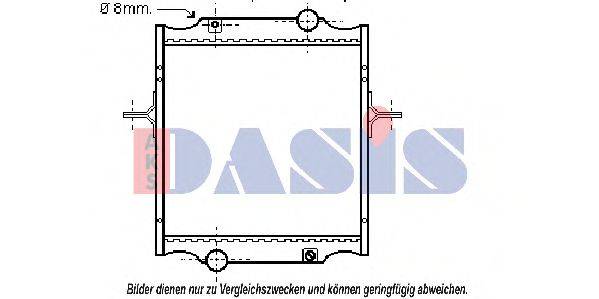 AKS DASIS 390260N Радиатор, охлаждение двигателя