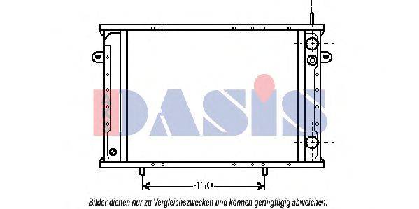 AKS DASIS 390270T Радиатор, охлаждение двигателя