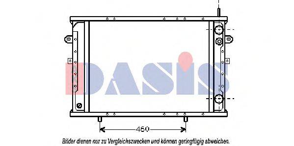 AKS DASIS 390340N Радиатор, охлаждение двигателя