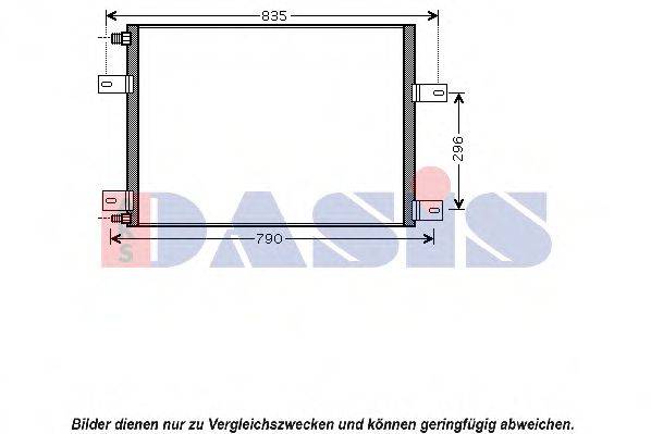 AKS DASIS 392003N Конденсатор, кондиционер