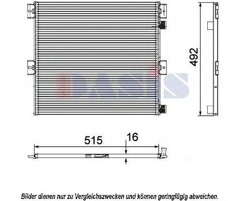 AKS DASIS 392004N Конденсатор, кондиционер