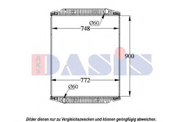 AKS DASIS 400011S Радиатор, охлаждение двигателя