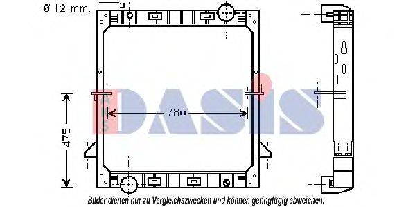 AKS DASIS 400014N Радиатор, охлаждение двигателя