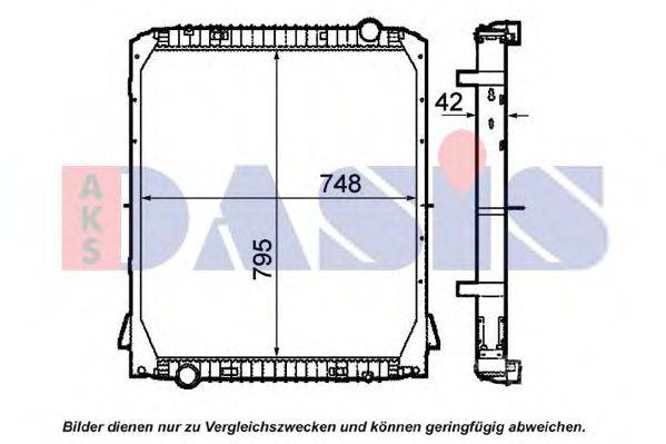 AKS DASIS 400043N Радиатор, охлаждение двигателя